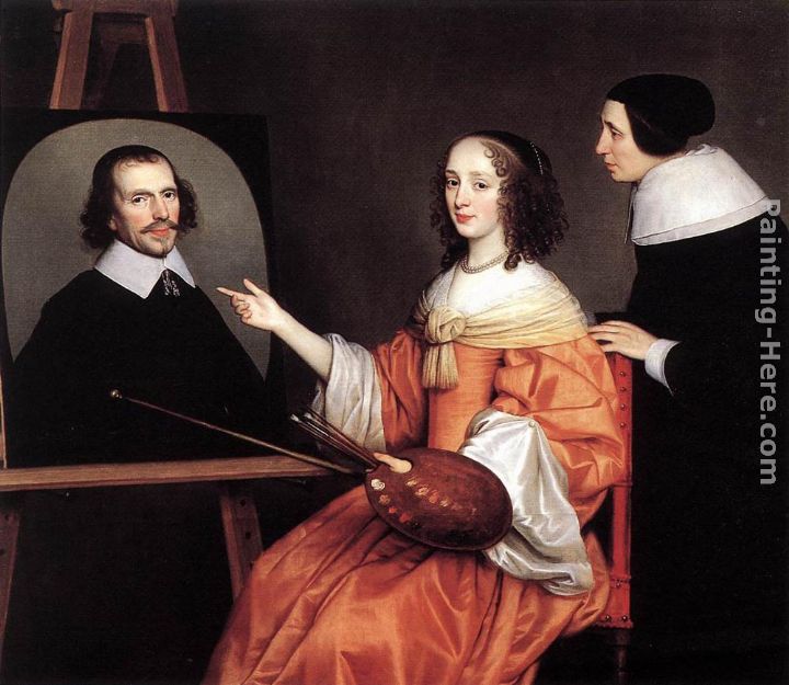 Margareta Maria de Roodere and Her Parents painting - Gerrit van Honthorst Margareta Maria de Roodere and Her Parents art painting
